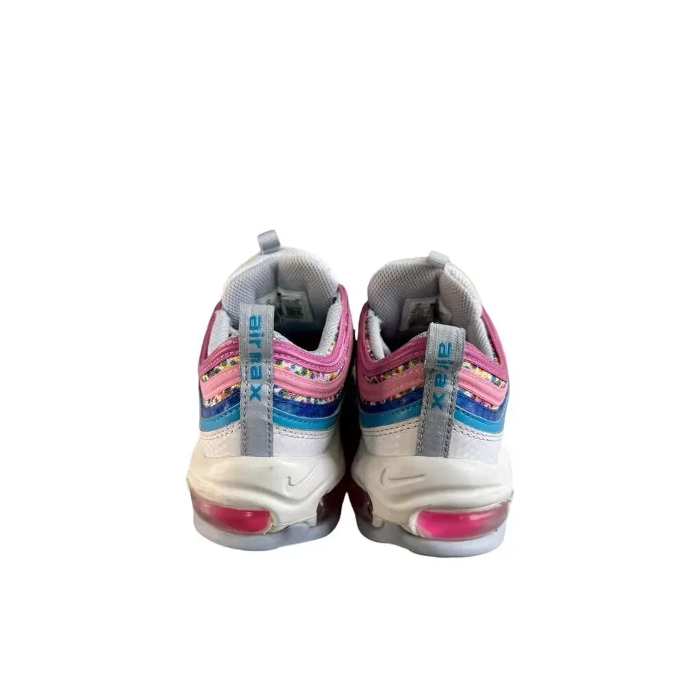 Nike Air Max 97 SE (GS) Shoes White Active Fuchsia Sneaker Special Edition 5Y